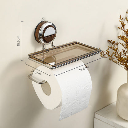 🧻Uchwyt na rolkę papieru toaletowego bez otworu z półką