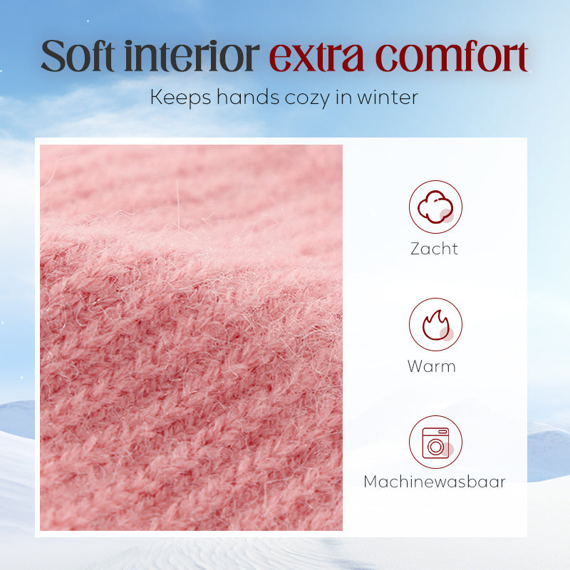 🔥🧤Meleg, termo kötött kesztyűk tapintásos betétekkel