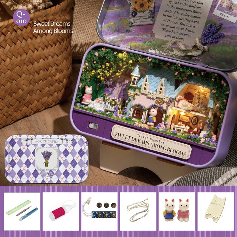 🎅🎁Dobozos Színház Babaház Barkácskészlet