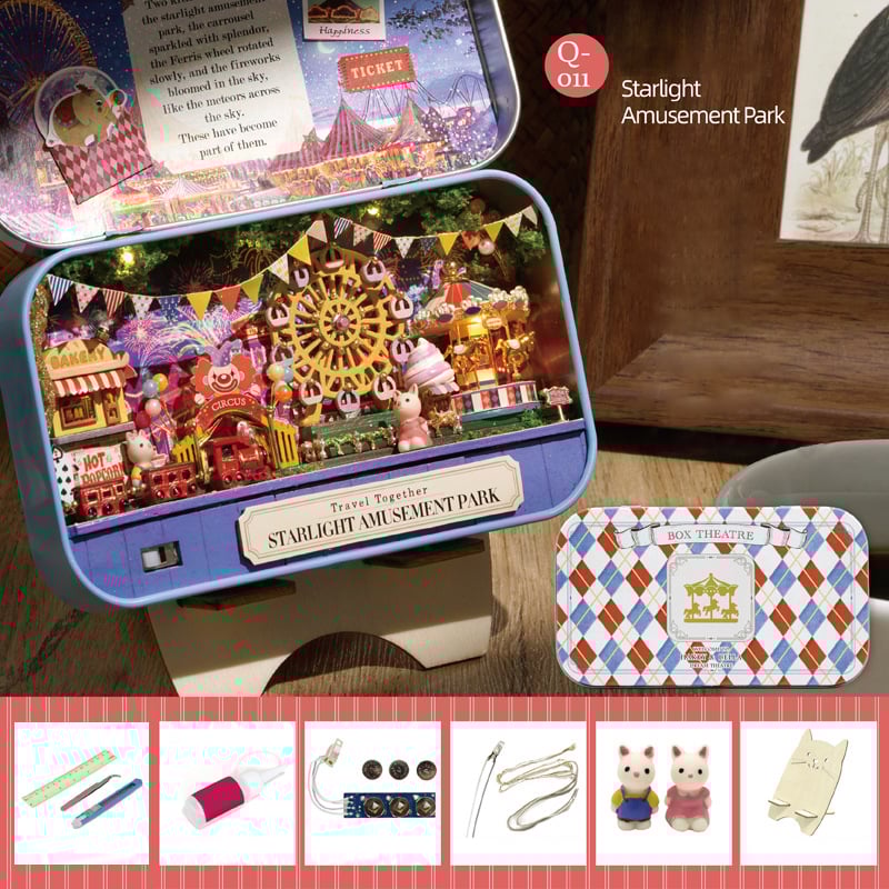 🎅🎁Dobozos Színház Babaház Barkácskészlet