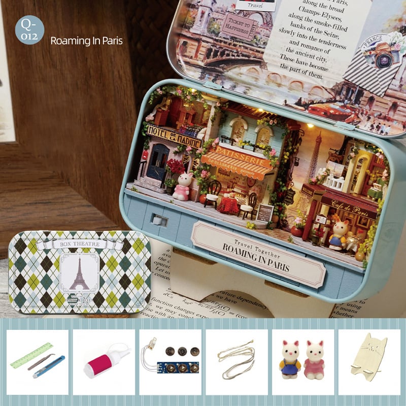 🎅🎁Dobozos Színház Babaház Barkácskészlet