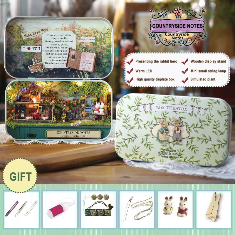 🎅🎁Dobozos Színház Babaház Barkácskészlet