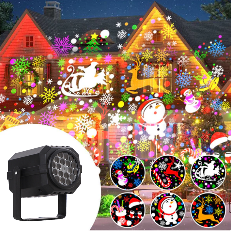 🎄✨ Forgó LED-vetítő karácsonyi motívumokkal – varázslatos fényhatások és egyedülálló karácsonyi dekoráció