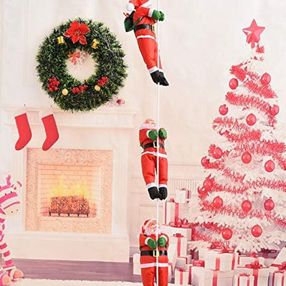 Santa Claus Climbing Ladder Holiday Prop