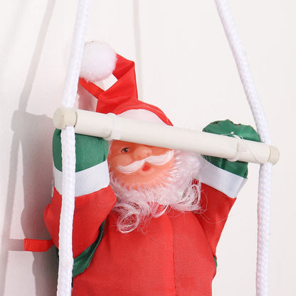 Santa Claus Climbing Ladder Holiday Prop
