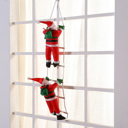Santa Claus Climbing Ladder Holiday Prop