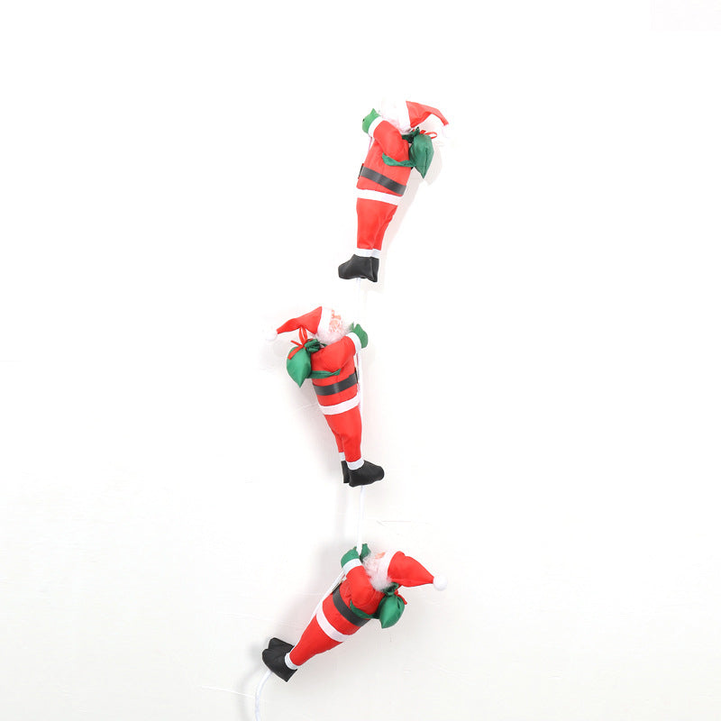 Santa Claus Climbing Ladder Holiday Prop