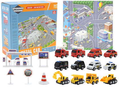 🎁 Adventi fém építőipari járműkészlet – 24 meglepetés 🚜🎄