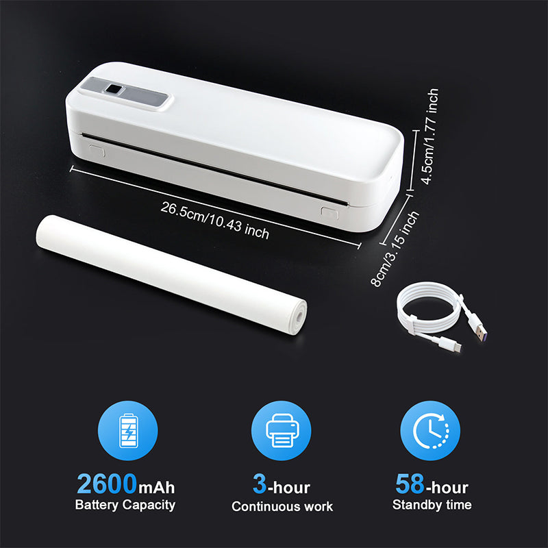 ✨ Korlátozott idejű ajánlat✨ Hordozható Bluetooth hőnyomtató