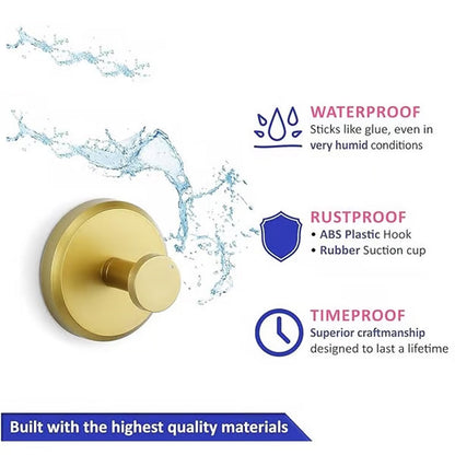【1+2 ingyenes】Rozsdamentes acél fali akasztó tapadókoronggal