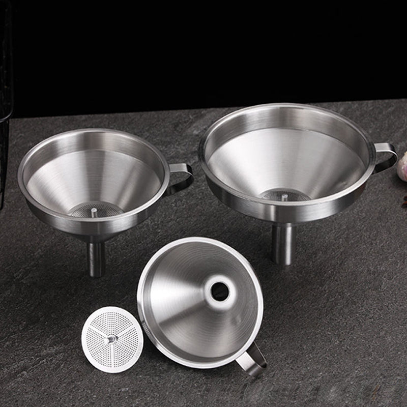 304 Rozsdamentes acél szűrő tölcsér