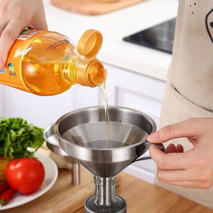 304 Rozsdamentes acél szűrő tölcsér