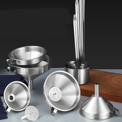 304 Rozsdamentes acél szűrő tölcsér