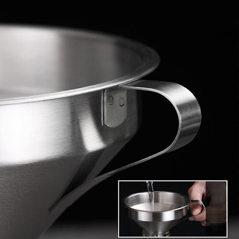 304 Rozsdamentes acél szűrő tölcsér