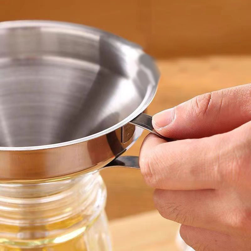 304 Rozsdamentes acél szűrő tölcsér