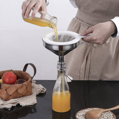 304 Rozsdamentes acél szűrő tölcsér