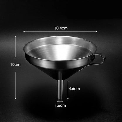 304 Rozsdamentes acél szűrő tölcsér