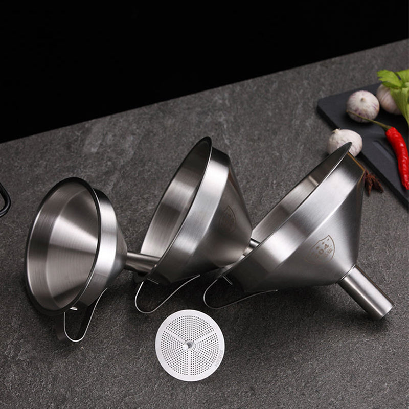 304 Rozsdamentes acél szűrő tölcsér