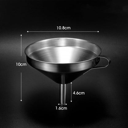 304 Rozsdamentes acél szűrő tölcsér