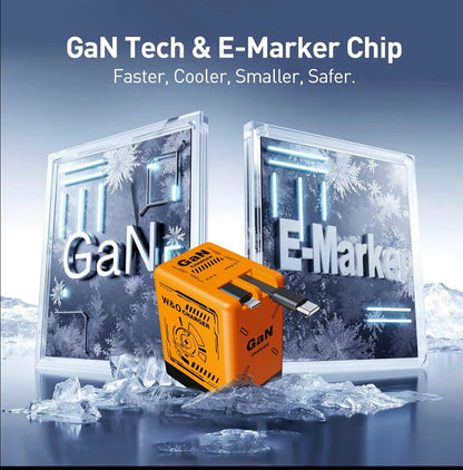 🔥📱W&O 2 az 1-ben GaN 20W-os gyorstöltő, Legjobb ajándékok