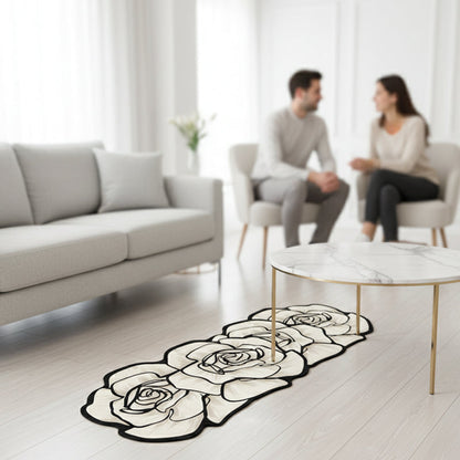 🌺Virágmintás, gyorsan száradó fürdőszoba szőnyeg