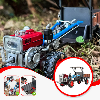 1:24 méretarányú vintage traktor játékmodell