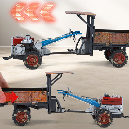 1:24 méretarányú vintage traktor játékmodell