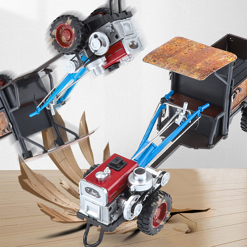 1:24 méretarányú vintage traktor játékmodell