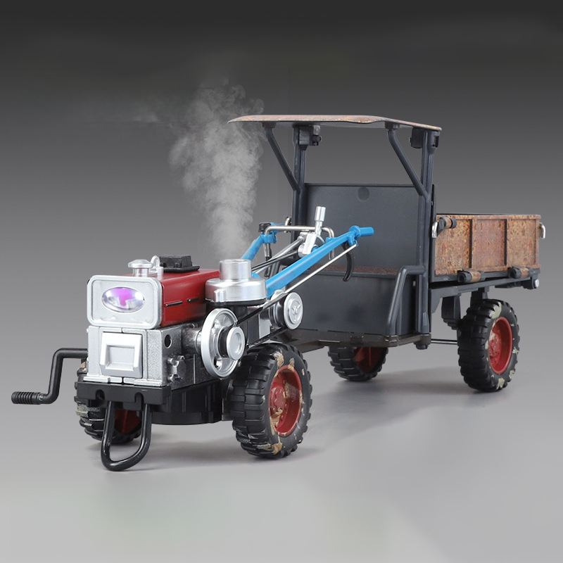 1:24 méretarányú vintage traktor játékmodell