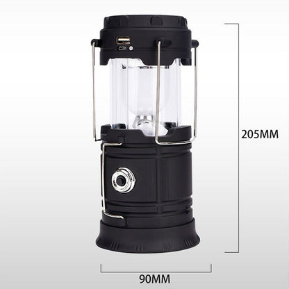 Napenergiával működő, behúzható kempinglámpa