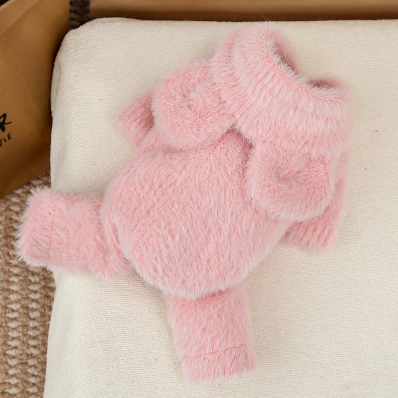 Pet Plush Hooded Vest for Autumn & Winter