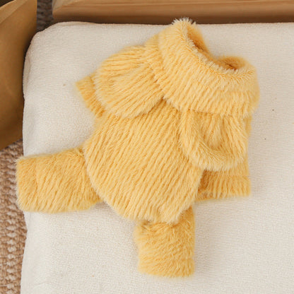 Pet Plush Hooded Vest for Autumn & Winter