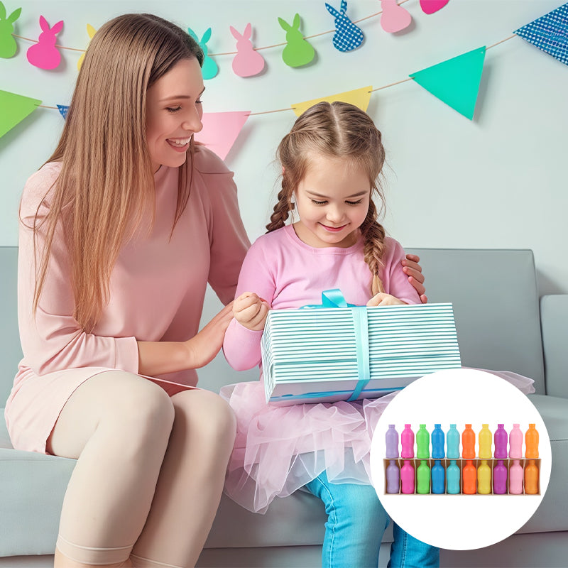 Szivárványos palack színek összeillesztő játék készlet