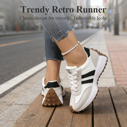 👟 Női tornacipő – Vastag talp, csúszásmentes, kényelmes viselet | Stílusos, magasító, mindennapi használatra 🛡️✨😎