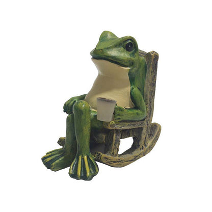 🐸2+1 ingyen🏡Napelemes béka hintaszék-dísz