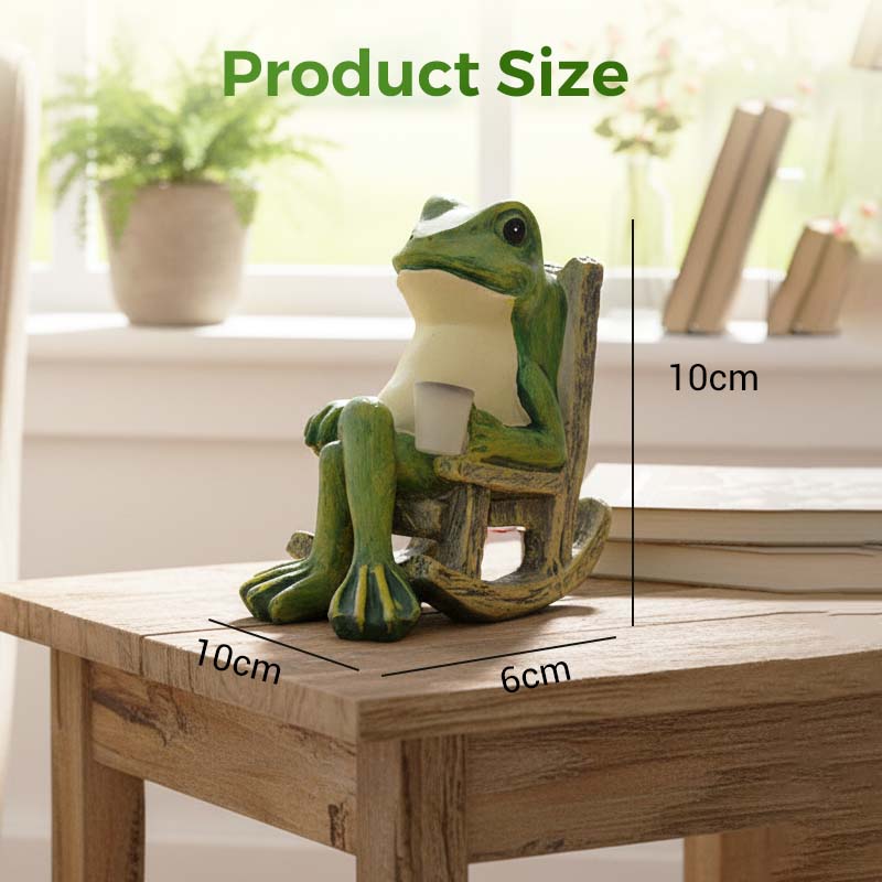 🐸2+1 ingyen🏡Napelemes béka hintaszék-dísz