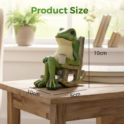 🐸2+1 ingyen🏡Napelemes béka hintaszék-dísz