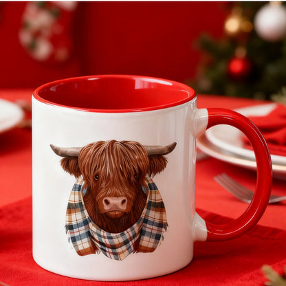 Highland Cow Ceramic Coffee Mug
