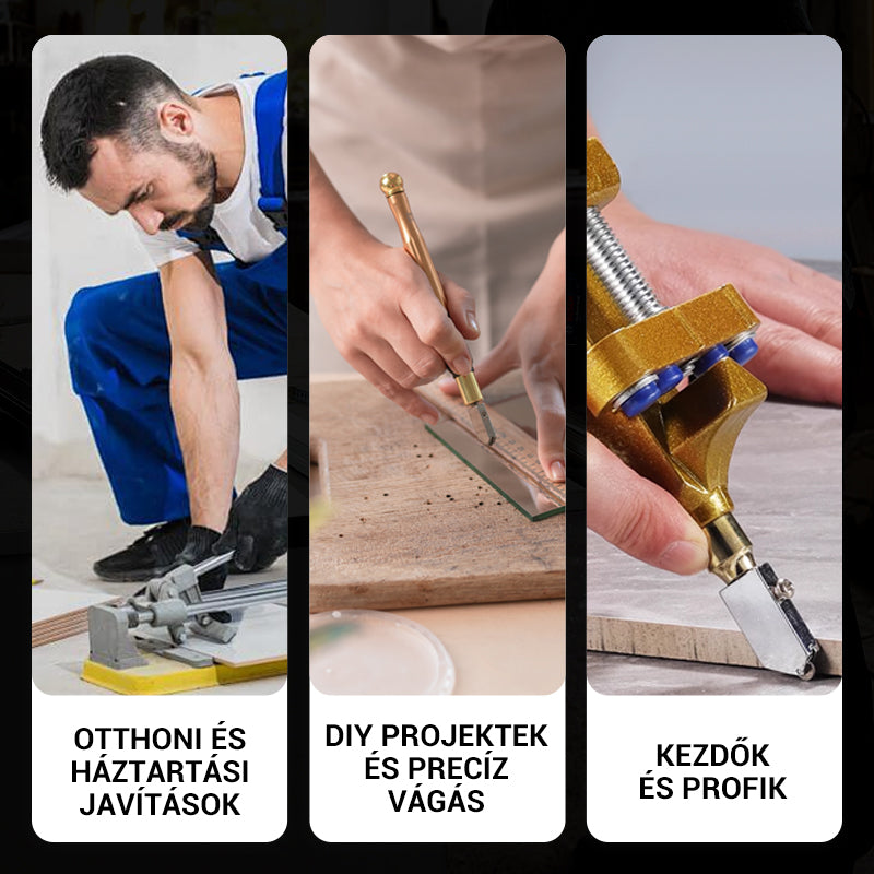 Kézi Üveg- és Csempe Vágó Szerszámkészlet