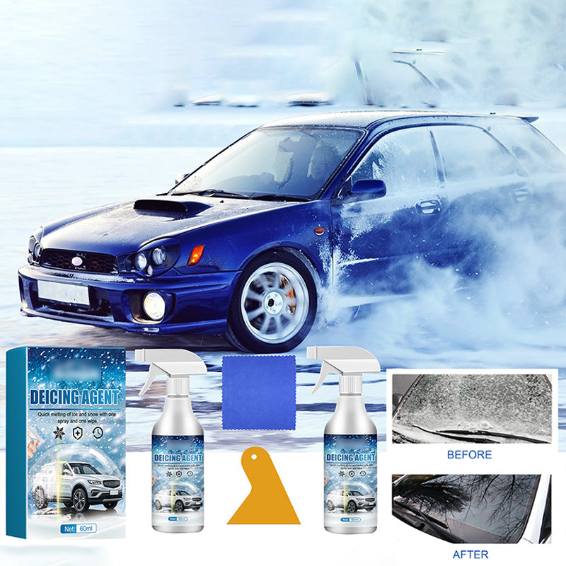 Car Windshield Deicing Spray Set - Snow & Ice Removal
