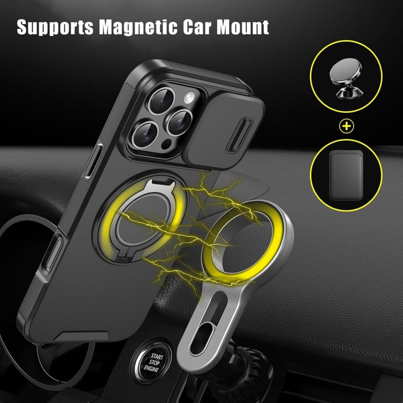 Premium Phone Case with Ring Stand for iPhone