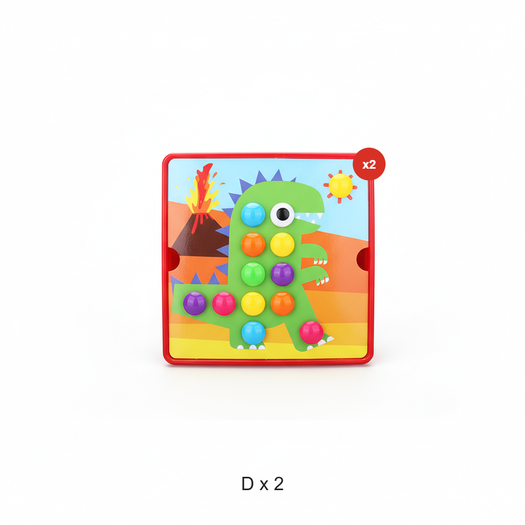 Oktatási gomba peg puzzle készlet kisgyerekeknek