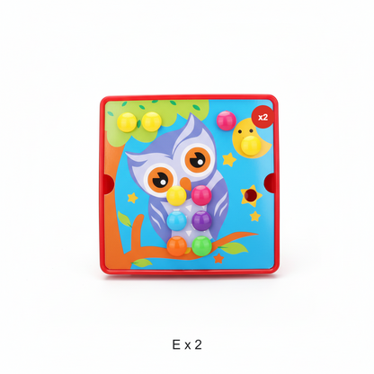 Oktatási gomba peg puzzle készlet kisgyerekeknek