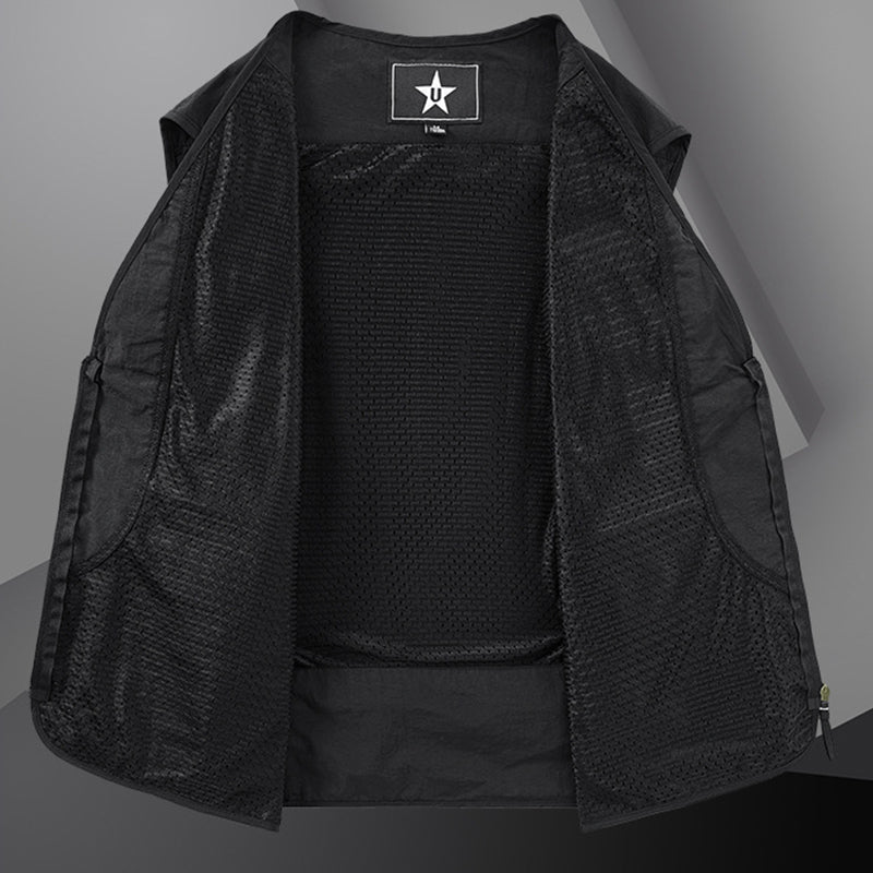 Könnyű és lélegző, több zsebbel ellátott outdoor mellény