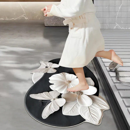 3D-s, valósághű mintázatú, csúszásgátló, nedvszívó szőnyeg