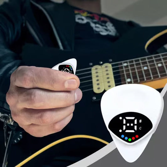 Hordozható 2 az 1-ben gitárpengető és hangoló