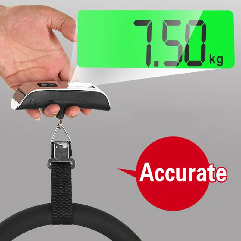 Hordozható LCD kijelzős poggyászmérleg