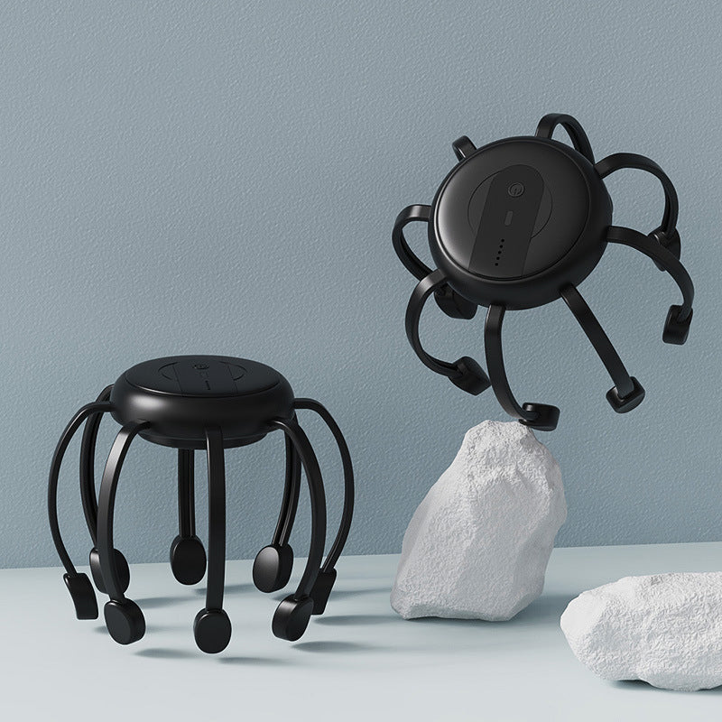 🐙💆 Intelligens 3D fejmasszírozó – pihentető masszázs, számos üzemmód és vezeték nélküli kényelem