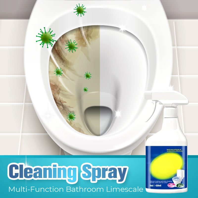 💦✨ Többfunkciós Vízkő- és Szennyeződéseltávolító Spray Fürdőszobába