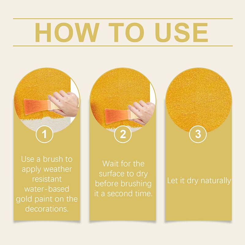 【2+1 ingyen】🎨🏡Vízalapú, időjárásálló aranyfesték